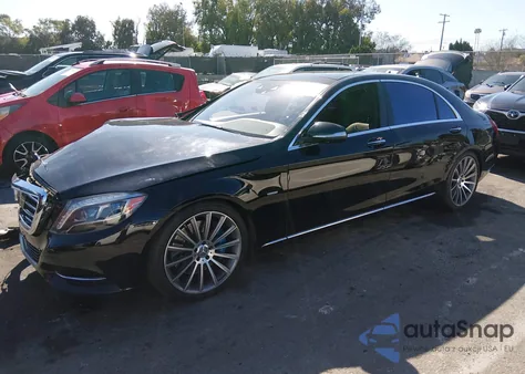 2016 Mercedes-Benz S 550 Plug-In Hybrid z USA, uszkodzony, nr VIN WDDUG6DB1GA277357